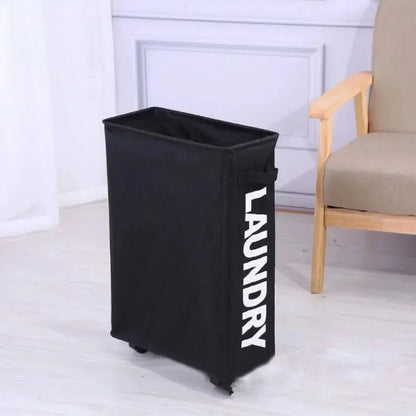 Roller Dirty Clothes Basket with lid