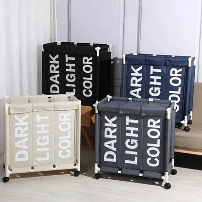 Roller Dirty Clothes Basket with lid