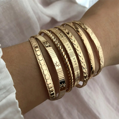 Vintage Gold Punk Bracelets