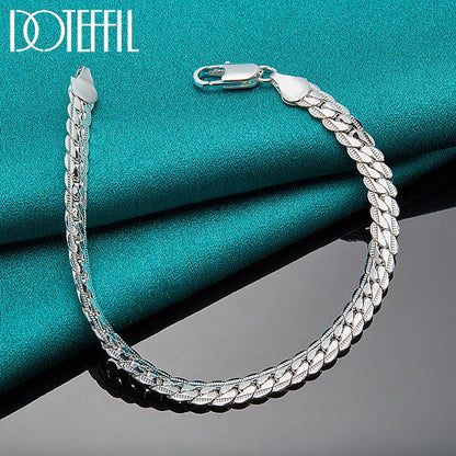 Elegant Sterling Silver Bracelet