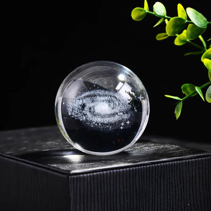 Crystal Solar System Globe