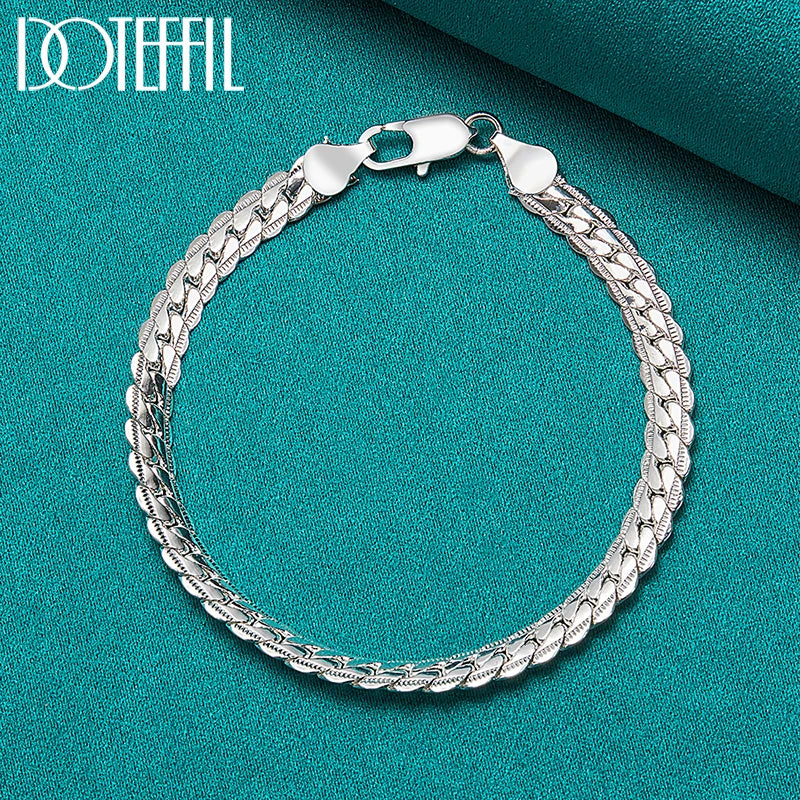 Elegant Sterling Silver Bracelet