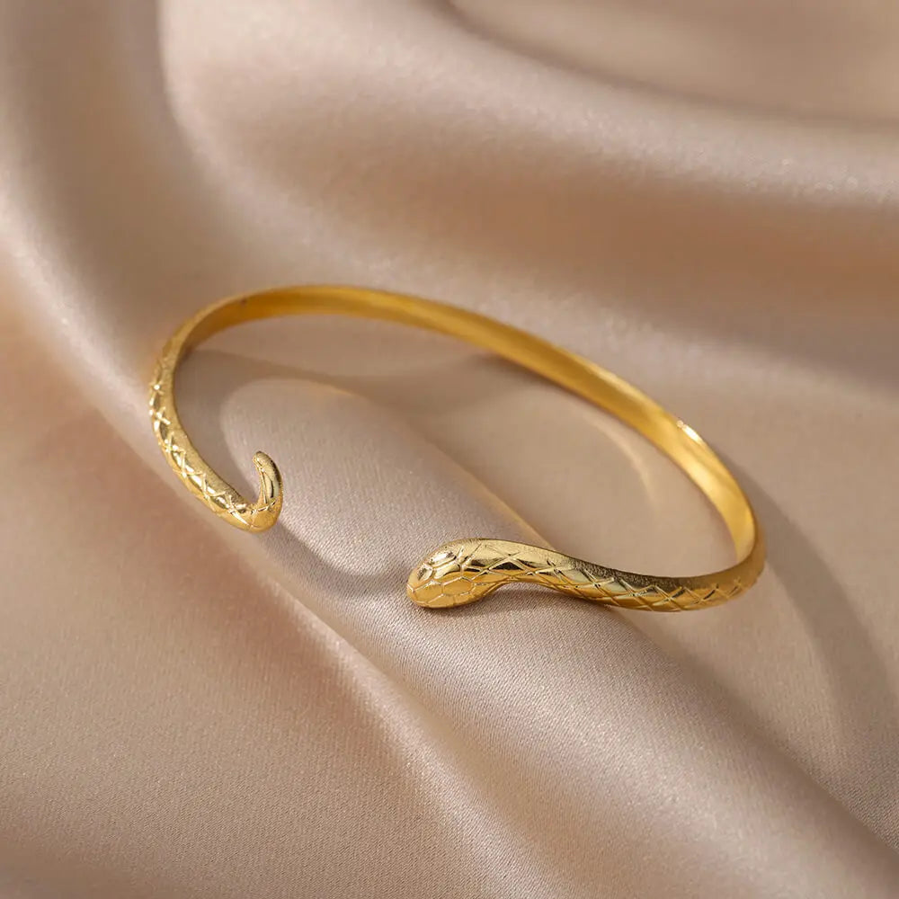 Vintage Snake Bangle Bracelet