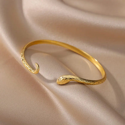 Vintage Snake Bangle Bracelet