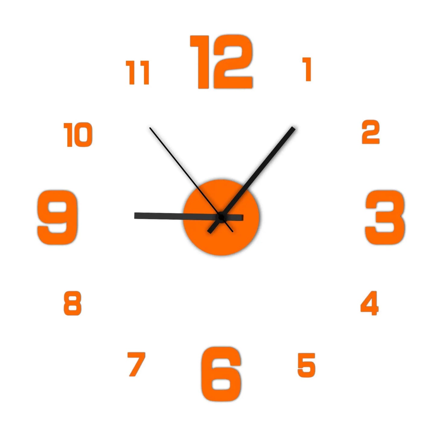 Modern Frameless Wall Clock