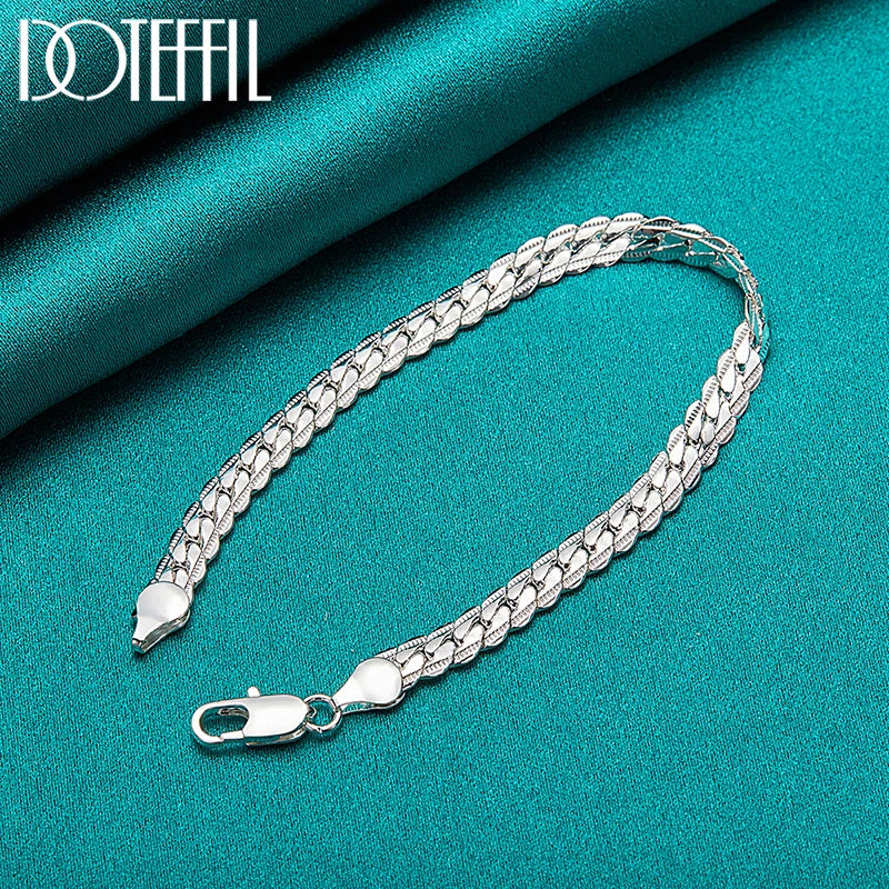 Elegant Sterling Silver Bracelet