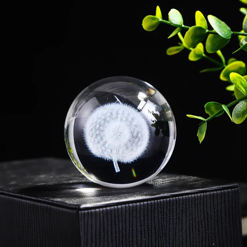 Crystal Solar System Globe