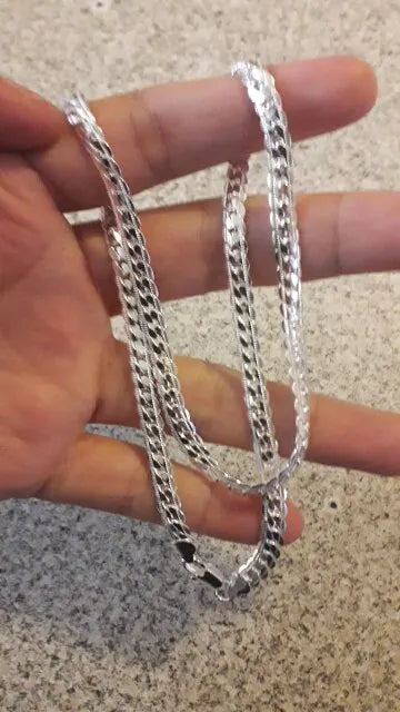 Luxury Silver Snake Chain Necklace