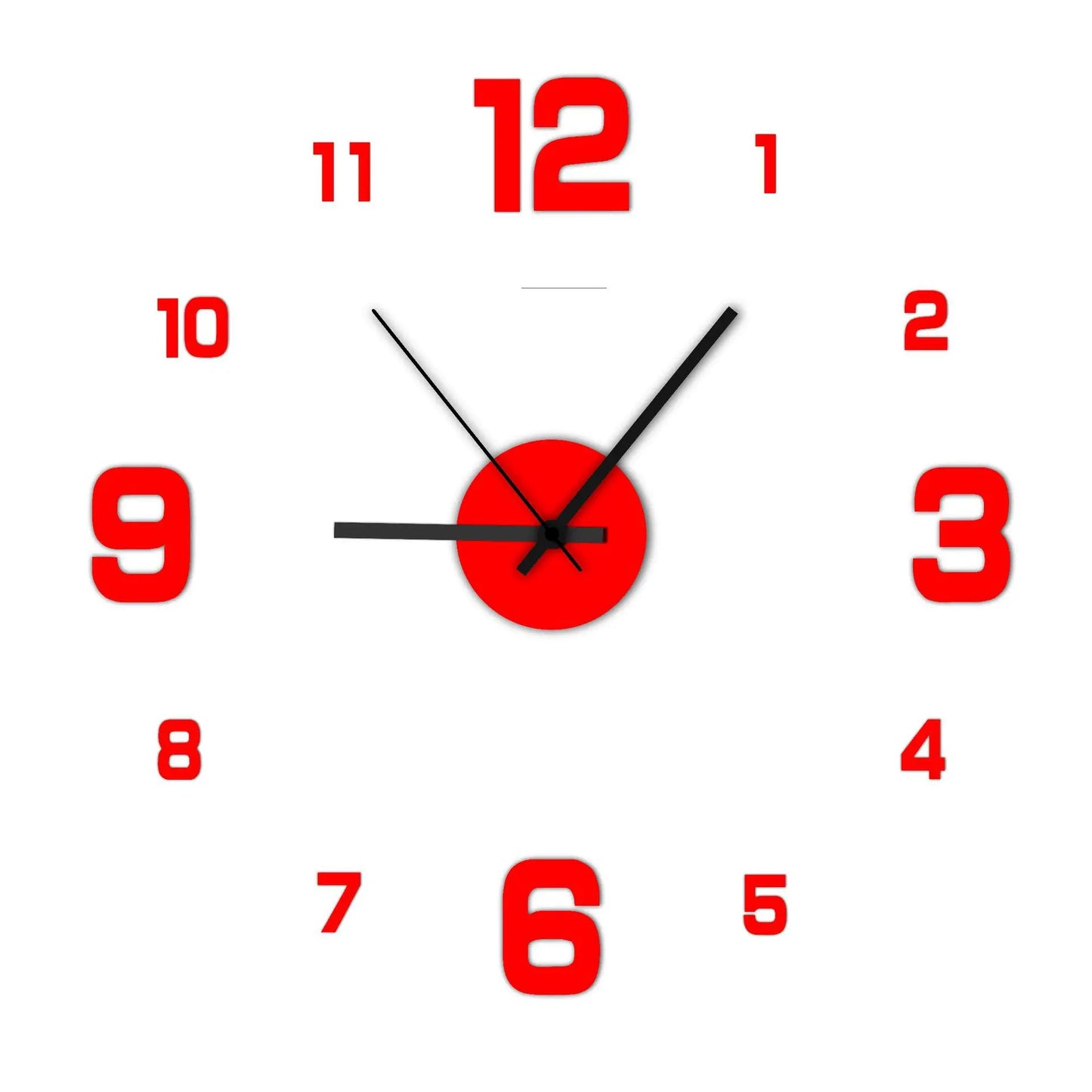 Modern Frameless Wall Clock