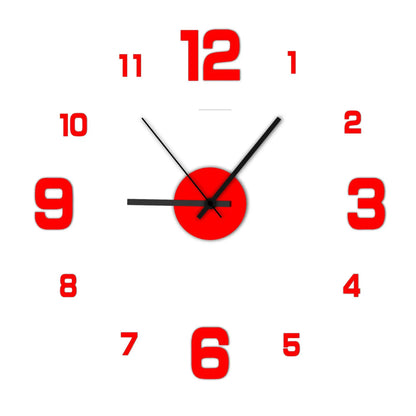 Modern Frameless Wall Clock