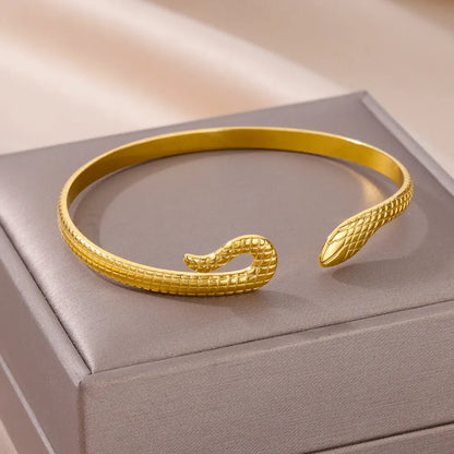 Vintage Snake Bangle Bracelet