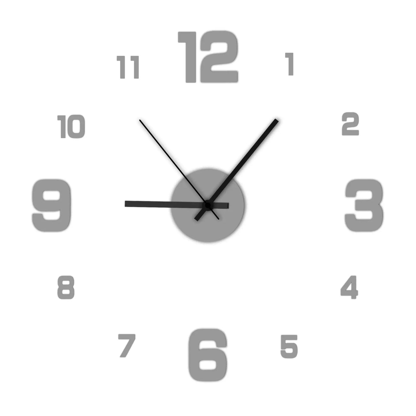 Modern Frameless Wall Clock